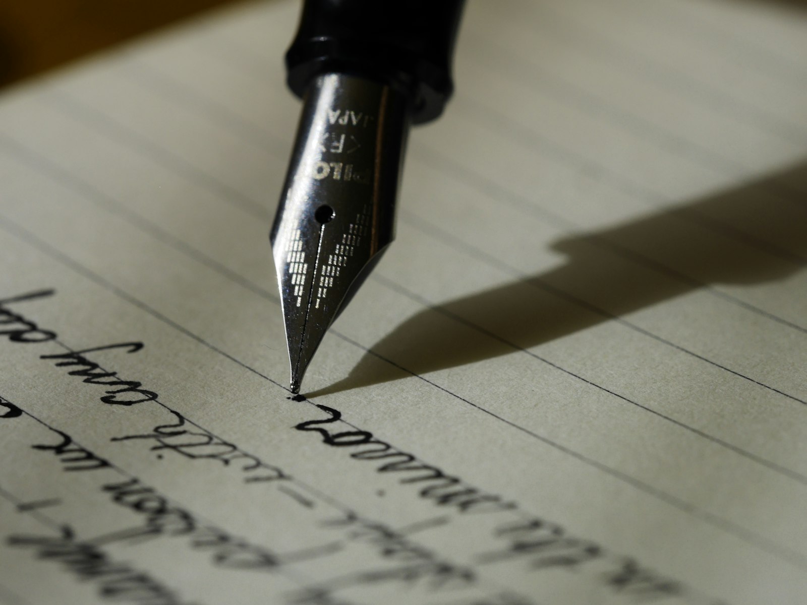 Person writing notes